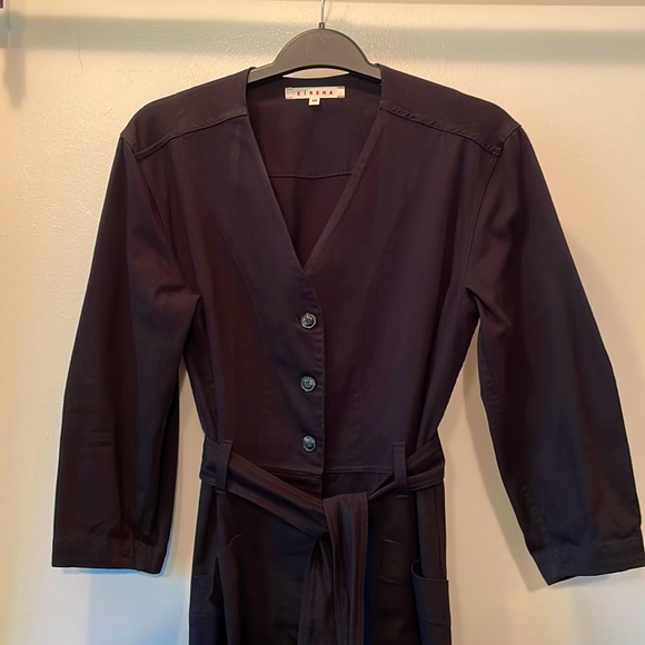 Xirena V-Neck Jumpsuit XS black - Picture 1 of 4